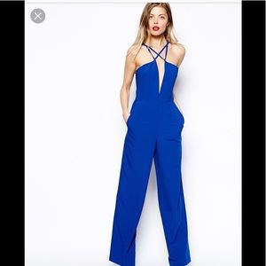 Asos wise leg cross-over jumpsuit